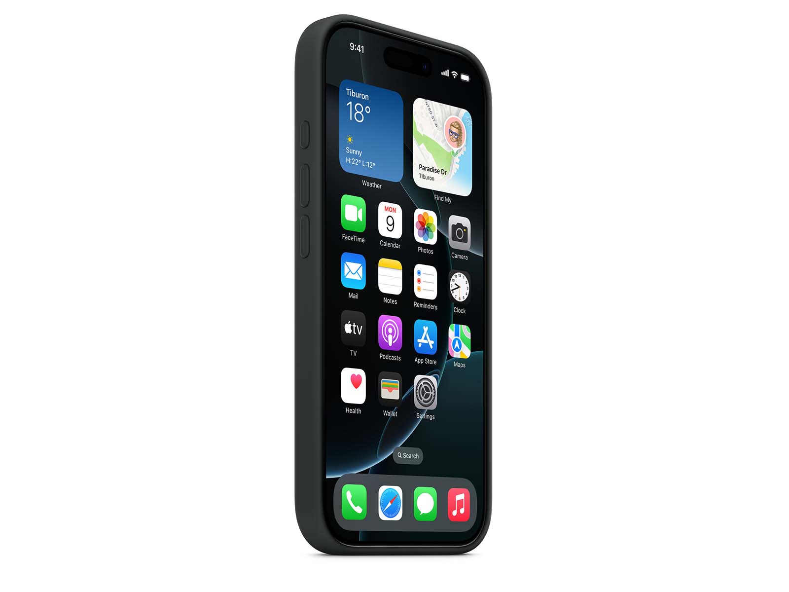 iPhone 16 Pro Silikone cover - Sort - (MYYJ3ZM/A)